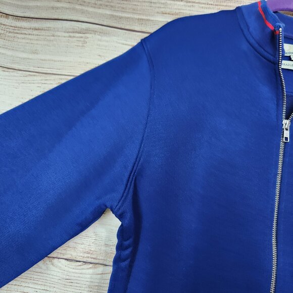 Fred Perry Bradley Wiggins Track Jacket Men's Size M Blue Red Stripe Full Zip - Picture 6 of 16